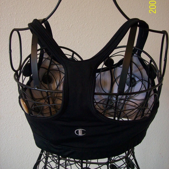 Champion 34A, Razor Back, Sports Bra, Black - Picture 3 of 7